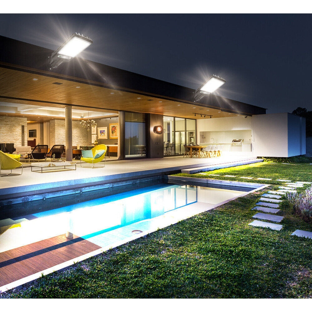 6000W LED Solar Street Wall Light PIR Motion Sensor Security Outdoor Garden Lamp
