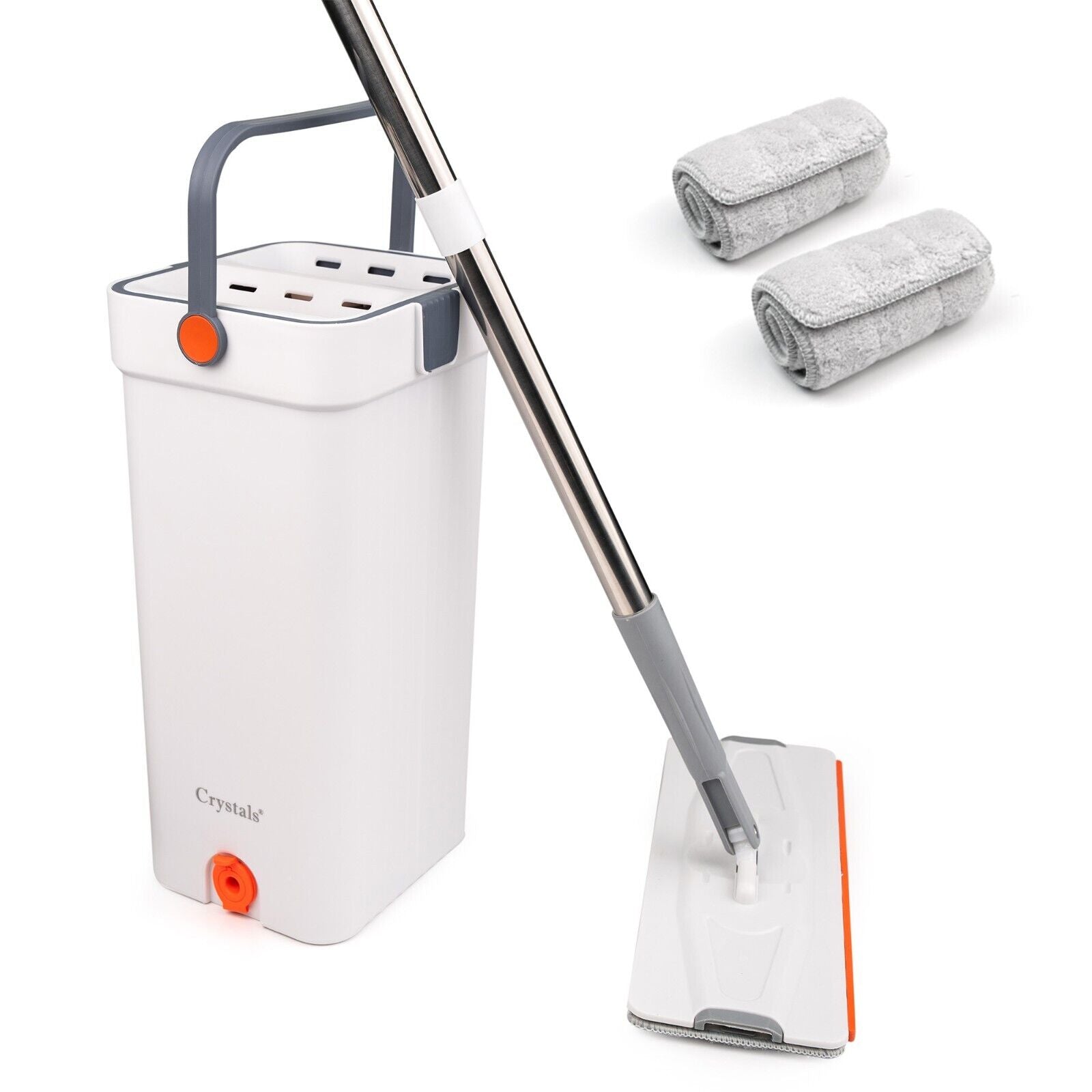 Self-Cleaning 360-Degree Rotate Spin Microfiber Mop and Bucket Set Washing Dry