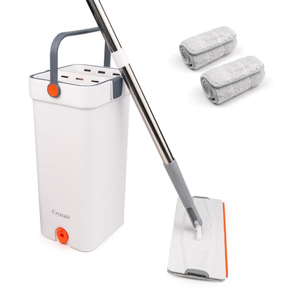 Self-Cleaning 360-Degree Rotate Spin Microfiber Mop and Bucket Set Washing Dry