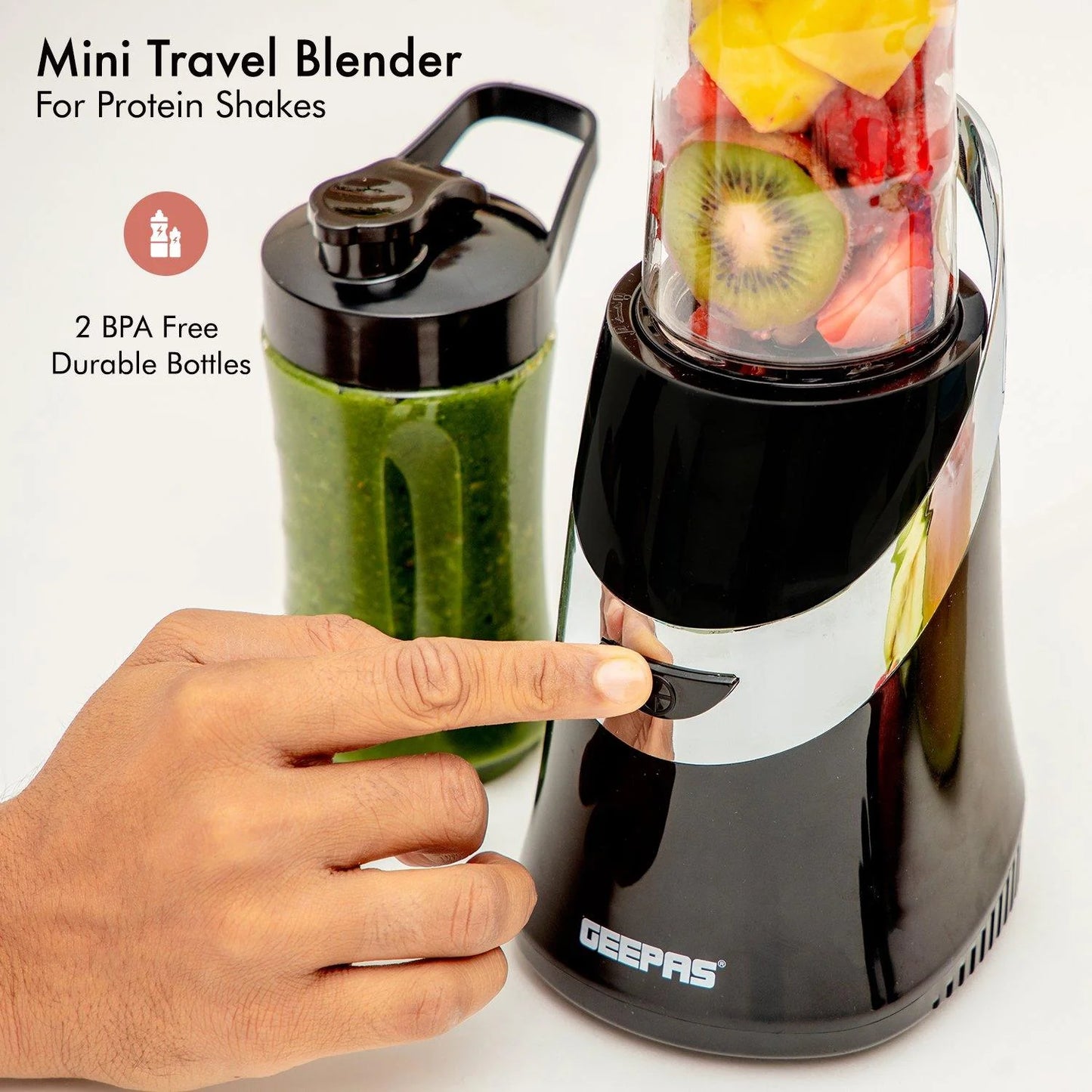 400Ml Turbo Slim Blender & Smoothie Maker with Drinking Bottle