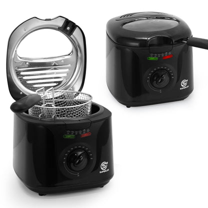 SUPERLEX 2L Deep Fat Fryer Electric Non-Stick Chip Pan & Basket Oil Fry 1300W
