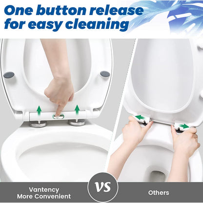 NEW LUXURY BATHROOM SLOW SOFT CLOSE WHITE TOILET SEAT SEATS WC HEAVY DUTY