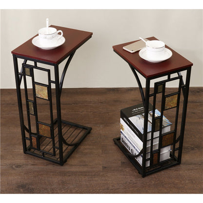 Small End Table Living Room/Office Sofa Side Coffee/Tea Laptop Storage Tables