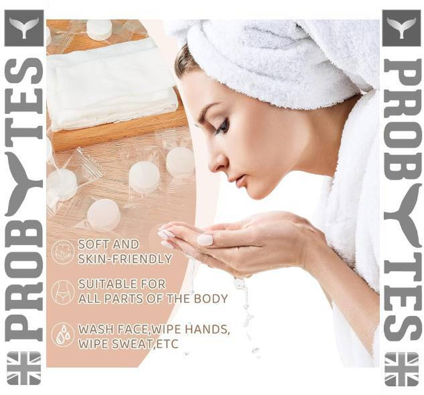 50/100/200 Pcs Compressed Cotton Tissue Travel Towel Tablets Wet Face Hand Wipes