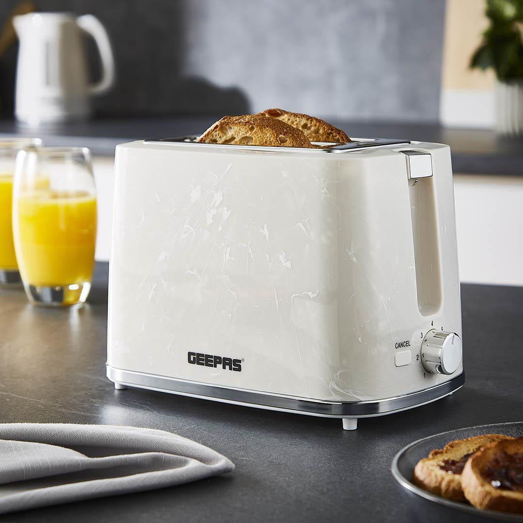 2 Slice Bread Toaster 7 Level Browning Control Crumb Tray Skye Collection