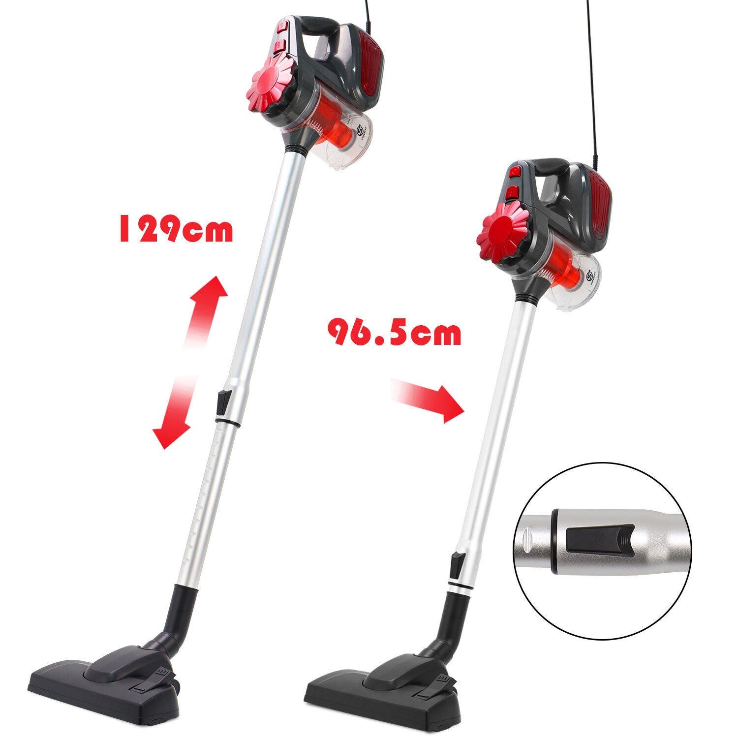 4-In-1 Bagless Vacuum Carpet Cleaner Handheld Lightweight Hoover Vac