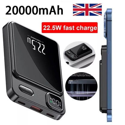 20000Mah Power Bank Magnetic Battery Pack Wireless Fast Charger for Iphone 15 14