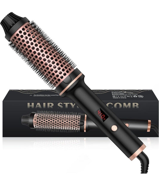 Thermal Brush 38MM Thermal Brush for Hair with LCD 120-210℃ round Curling Brush