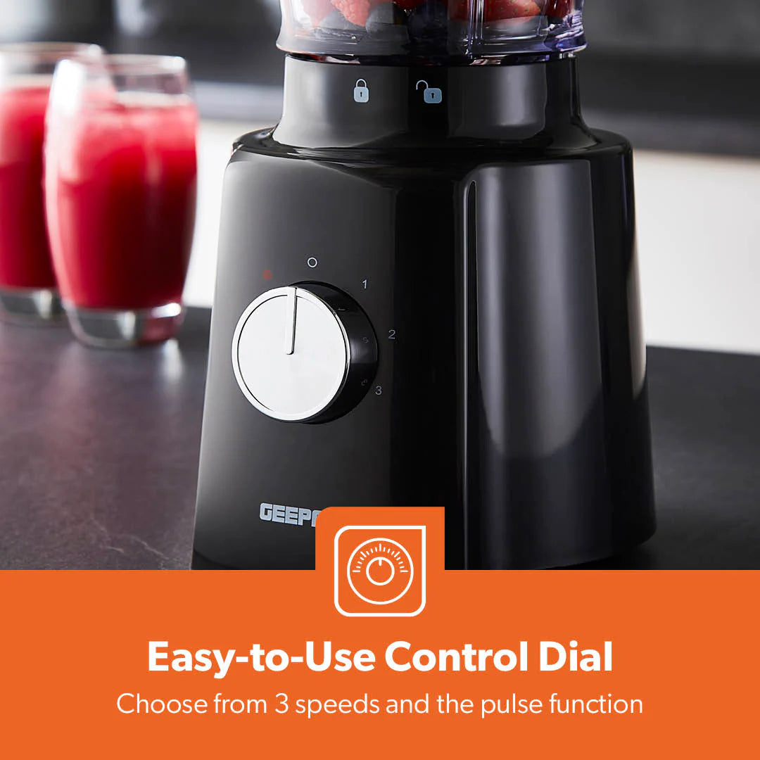2-In-1 High-Speed 1.6L Jug Blender and Smoothie Maker