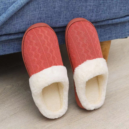 LADIES WOMENS WARM FAUX FUR LINED COMFY HARD SOLE OUTDOOR SLIPPERS SHOES SIZE