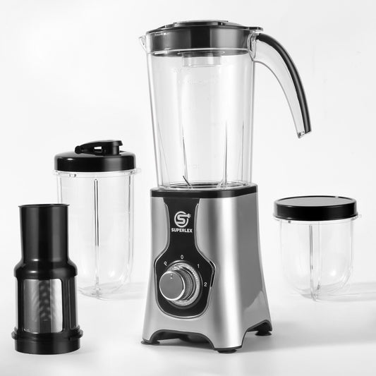 SUPERLEX 6-IN-1 Jug Blender Milkshake, Ice Crusher, Smoothies Maker, Fruit Juice
