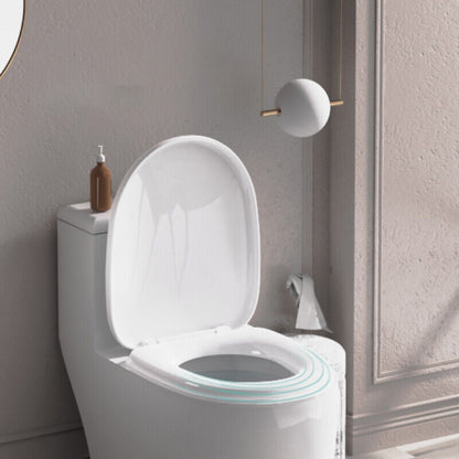NEW LUXURY BATHROOM SLOW SOFT CLOSE WHITE TOILET SEAT SEATS WC HEAVY DUTY