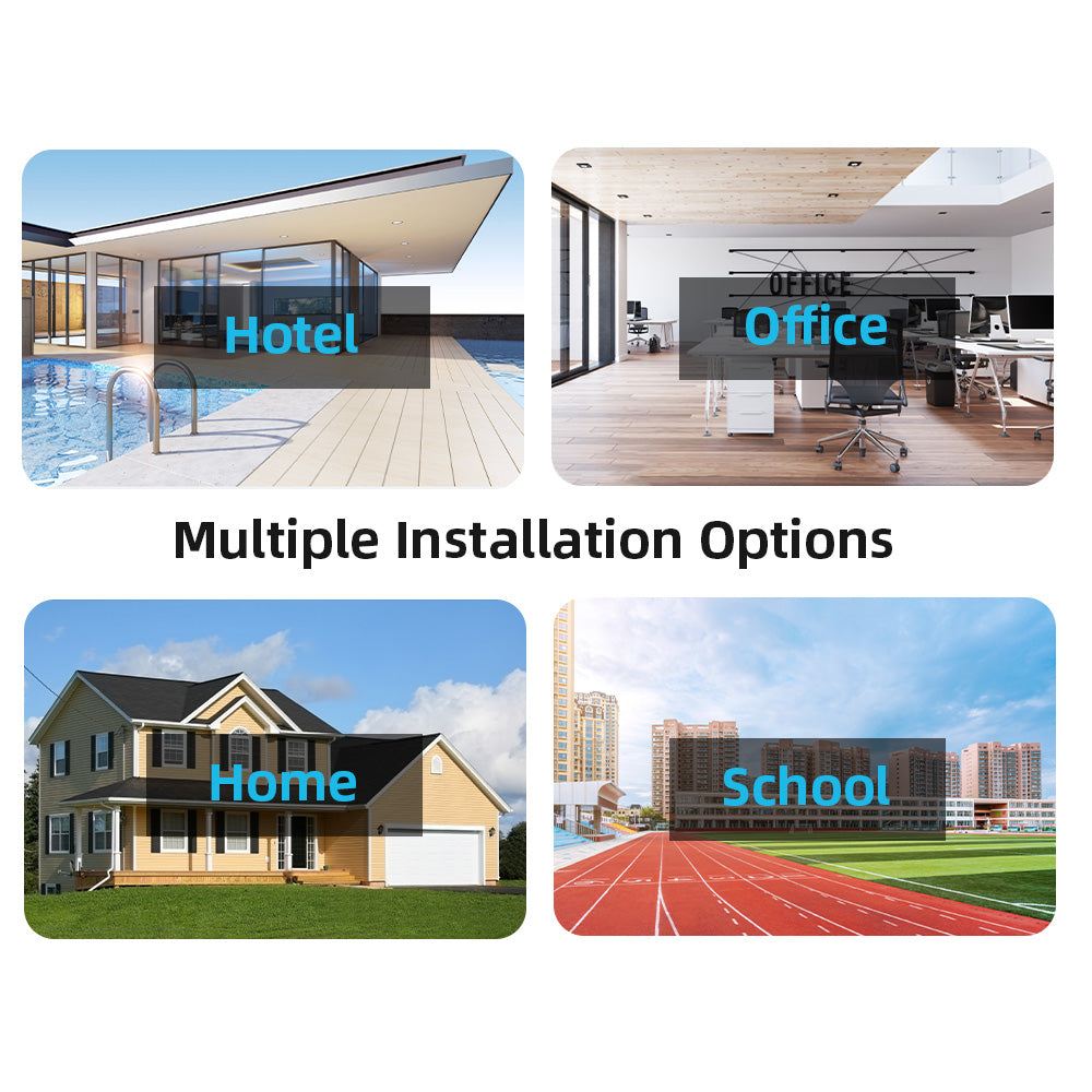 8MP Dual Len Wireless IP Camera WIFI Outdoor CCTV PTZ Smart Home Security IR Cam