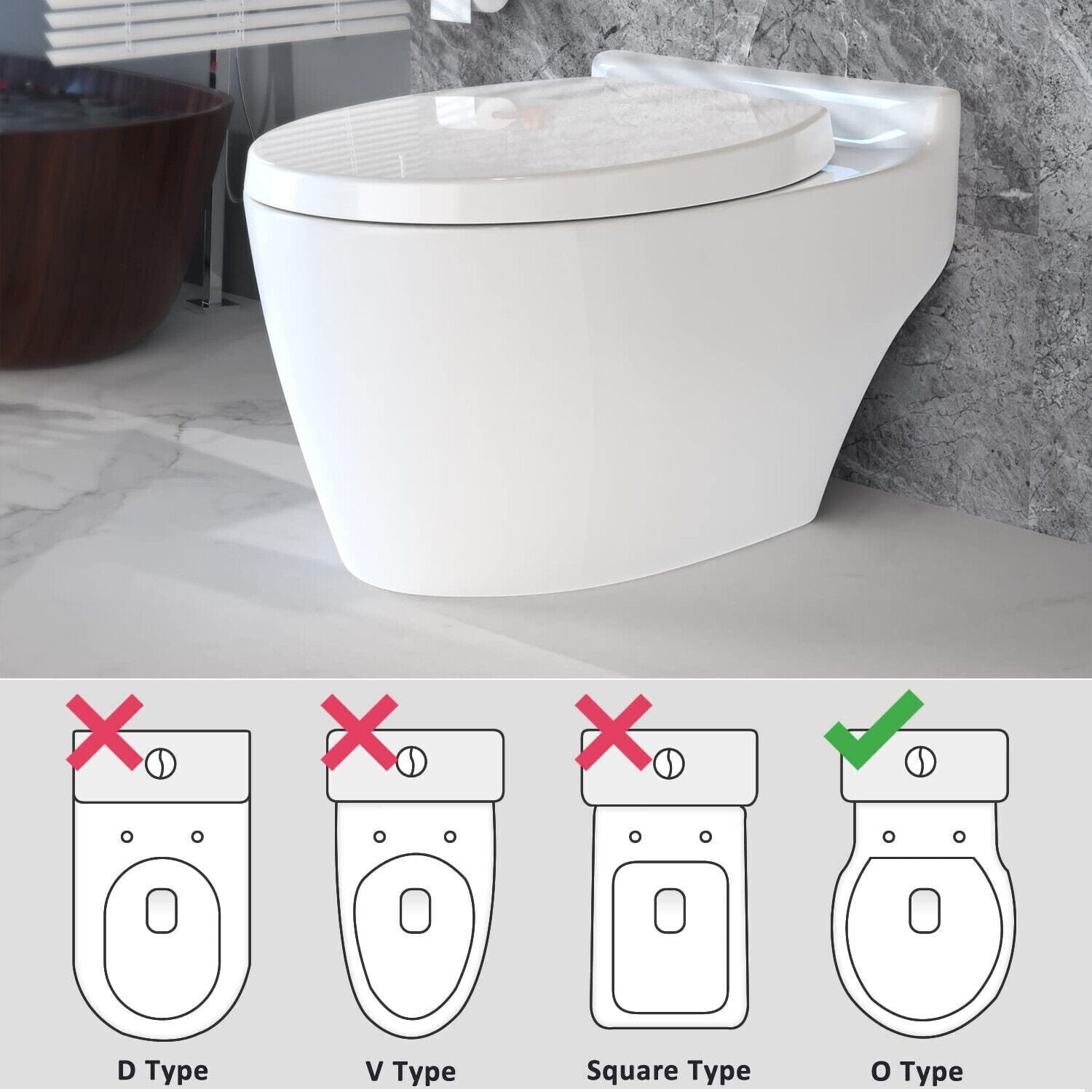 NEW LUXURY BATHROOM SLOW SOFT CLOSE WHITE TOILET SEAT SEATS WC HEAVY DUTY