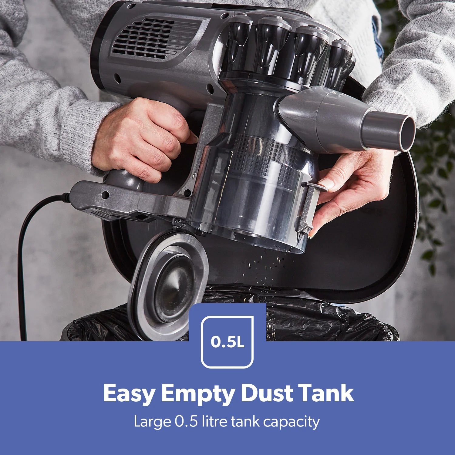 2-In-1 HEPA Vacuum Cleaner 800W Stick & Handheld Bagless