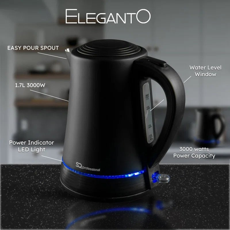 Professional 1.8L Stainless Steel Electric Kettle - Fast Boil - Scott3