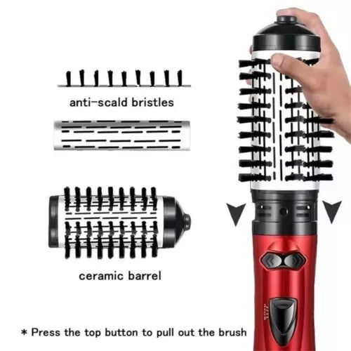 3 In1 Electric Hair Dryer Blow Curler Set Detachable Styler Hot Air Brush Salon