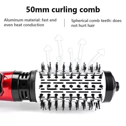 3 In1 Electric Hair Dryer Blow Curler Set Detachable Styler Hot Air Brush Salon