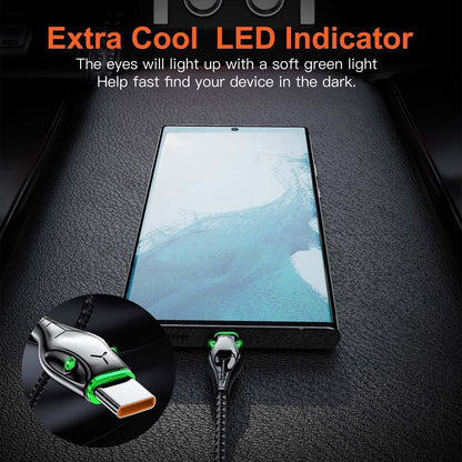 Type C to Type C Cable PD 60W Fast Charger Braided Long USB Lead LED for Samsung - Scott3